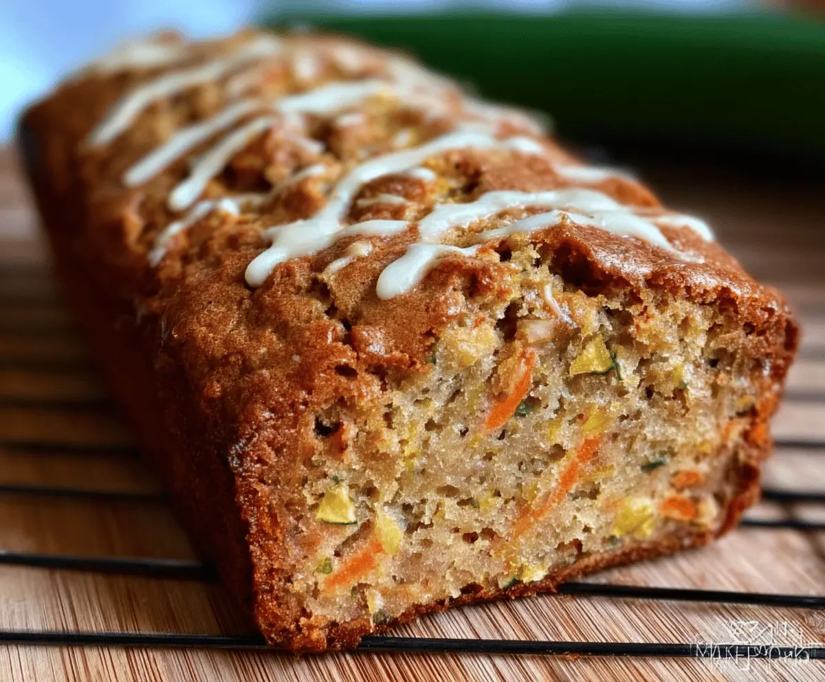 Moist Carrot Apple Zucchini Bread Recipe