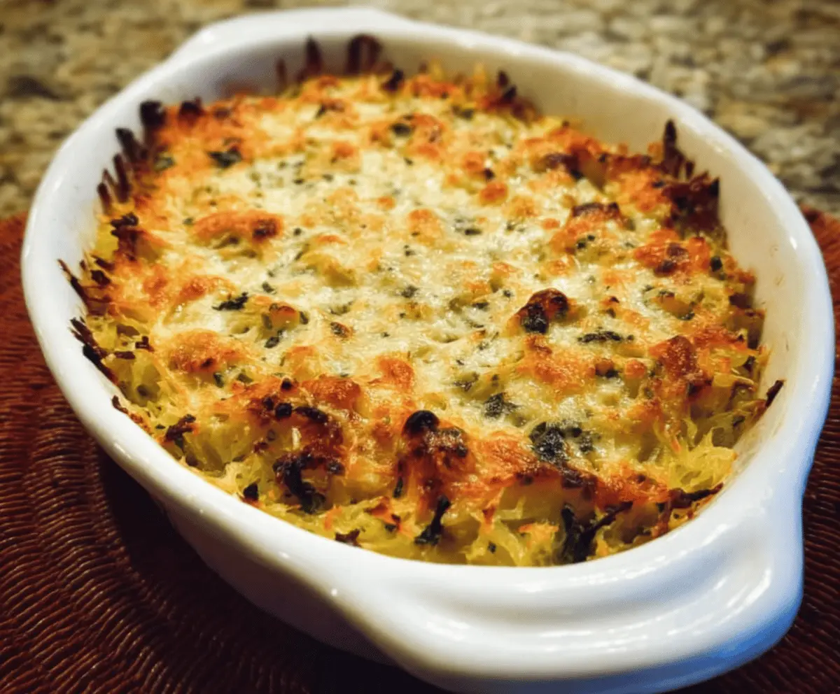 Healthy Spaghetti Squash Au Gratin Recipe