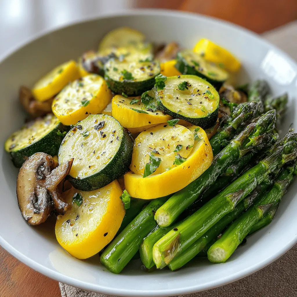 Flavorful Asparagus with Zucchini and Summer Squash Recipe