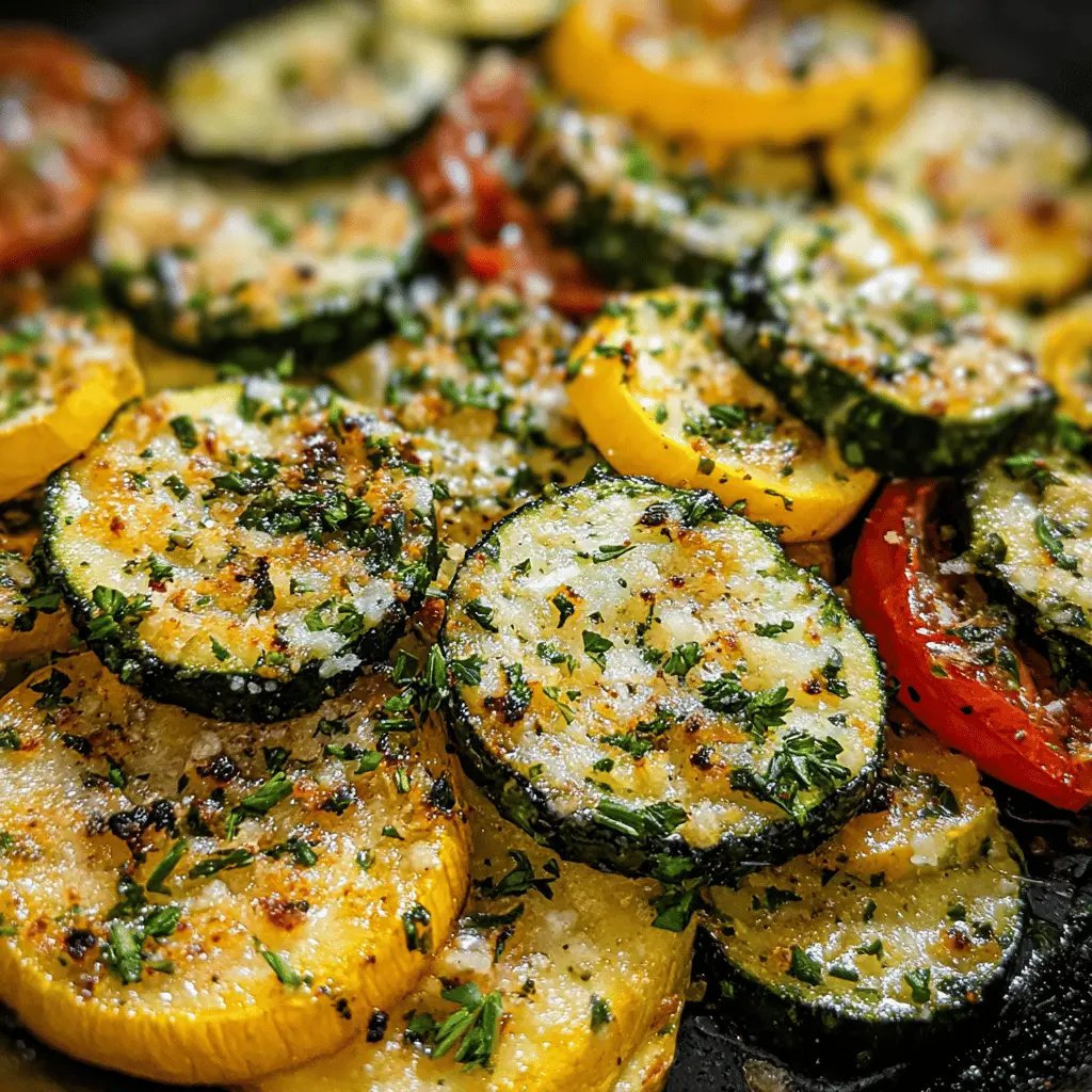 Garlic Parmesan Zucchini and Squash Recipe