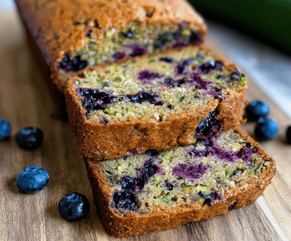 Moist Blueberry Zucchini Bread Recipe