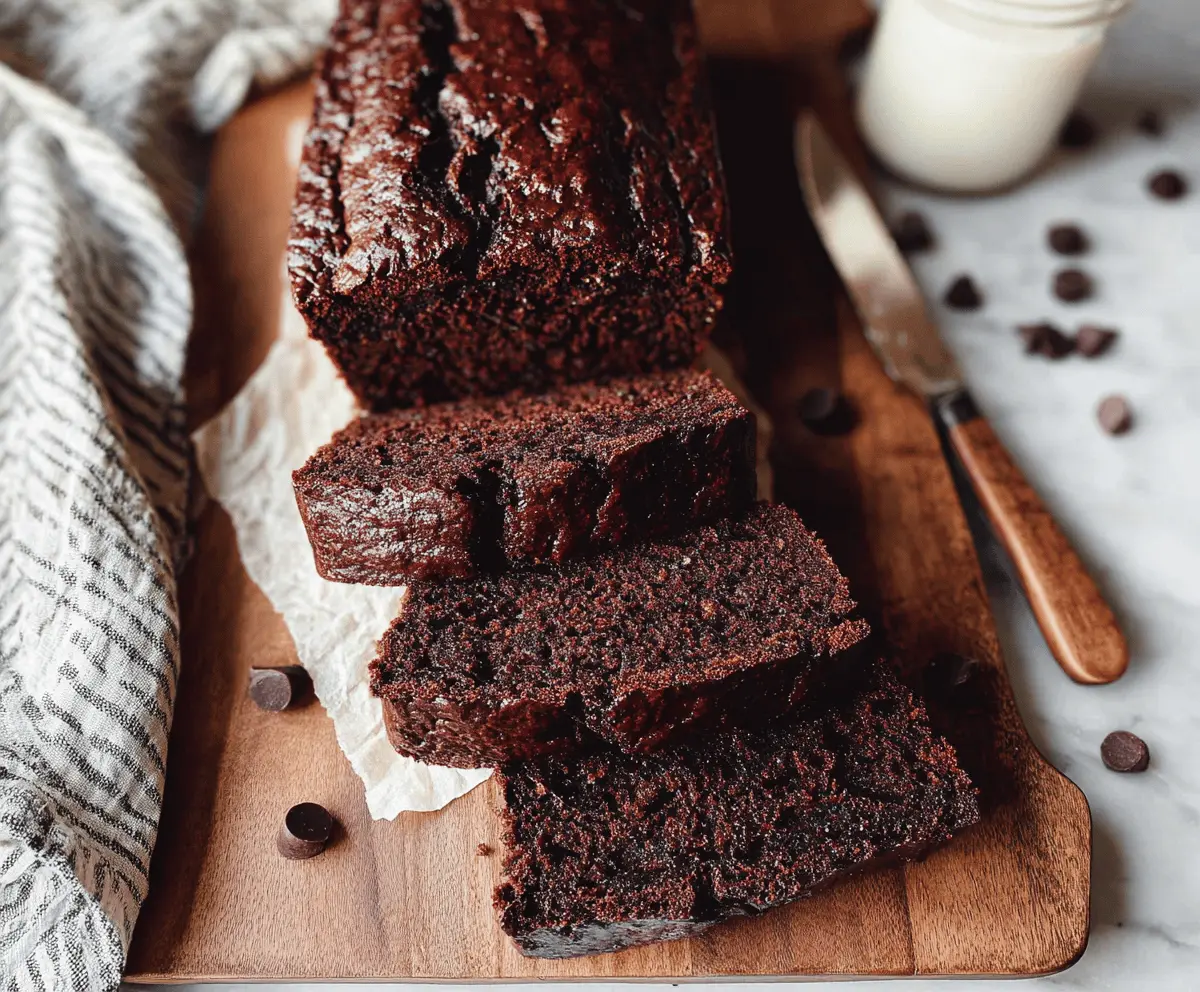 Healthy Chocolate Zucchini Bread Recipe