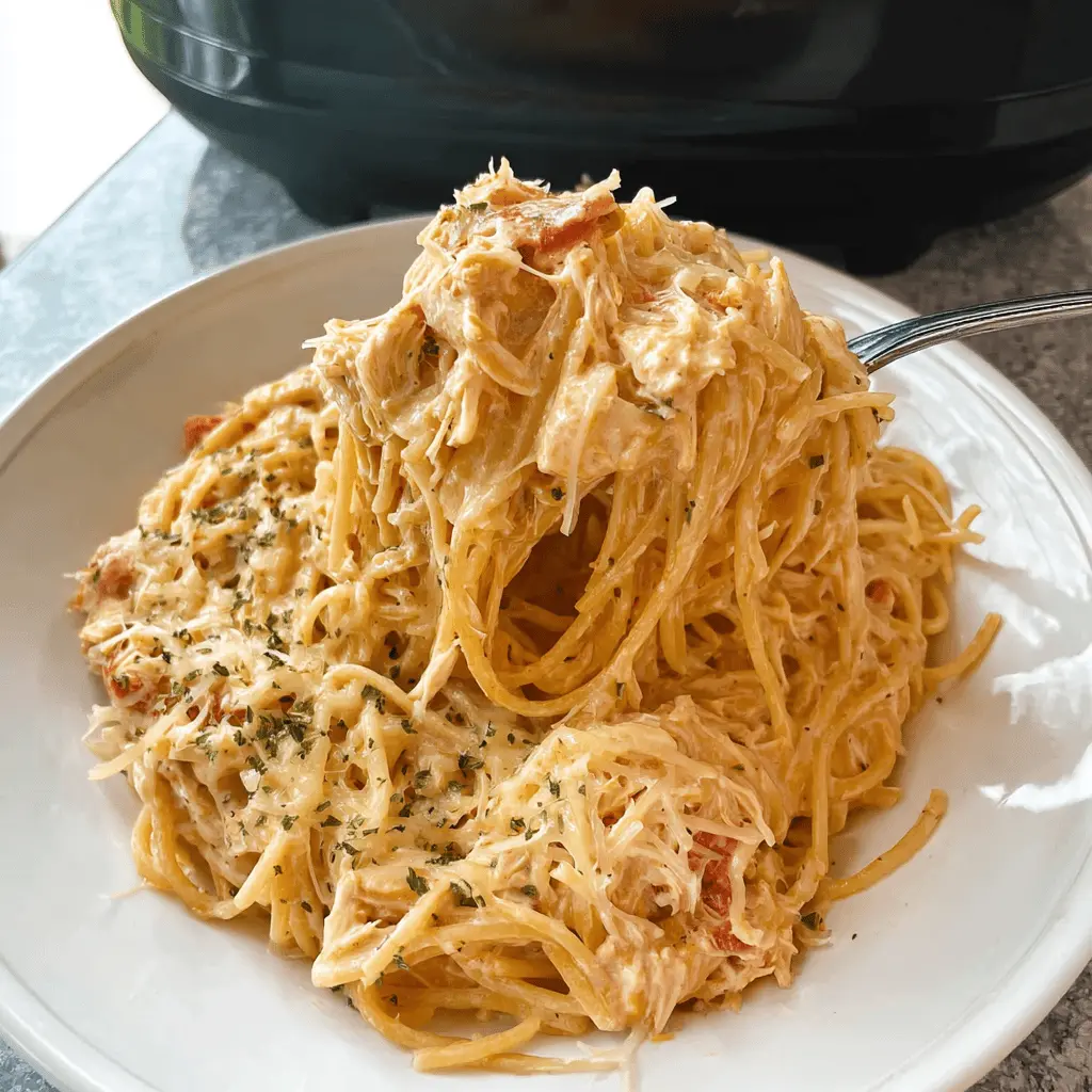 Easy Crockpot Chicken Spaghetti Recipe for Busy Weeknights