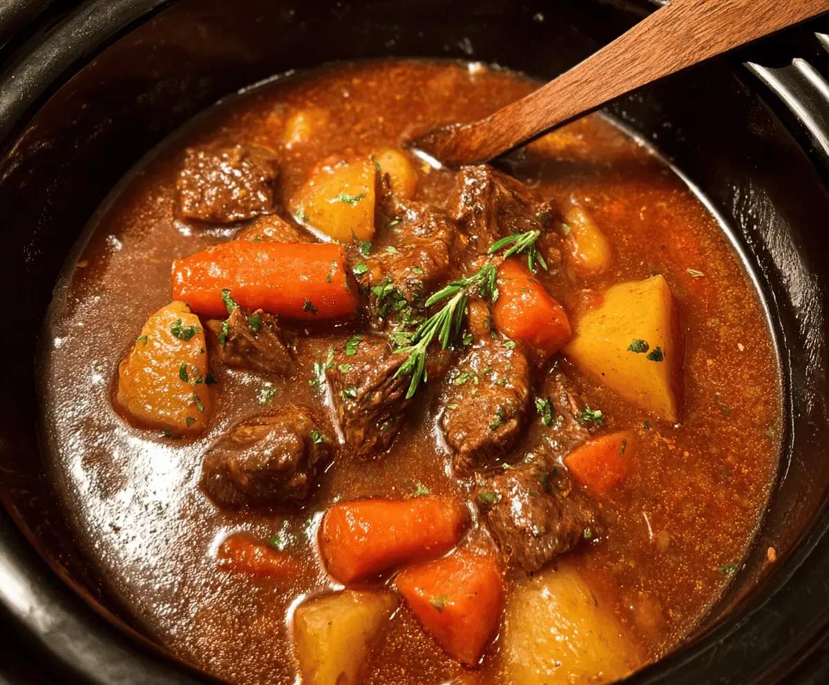 Easy Crock Pot Beef Stew Recipe for Cozy Meals