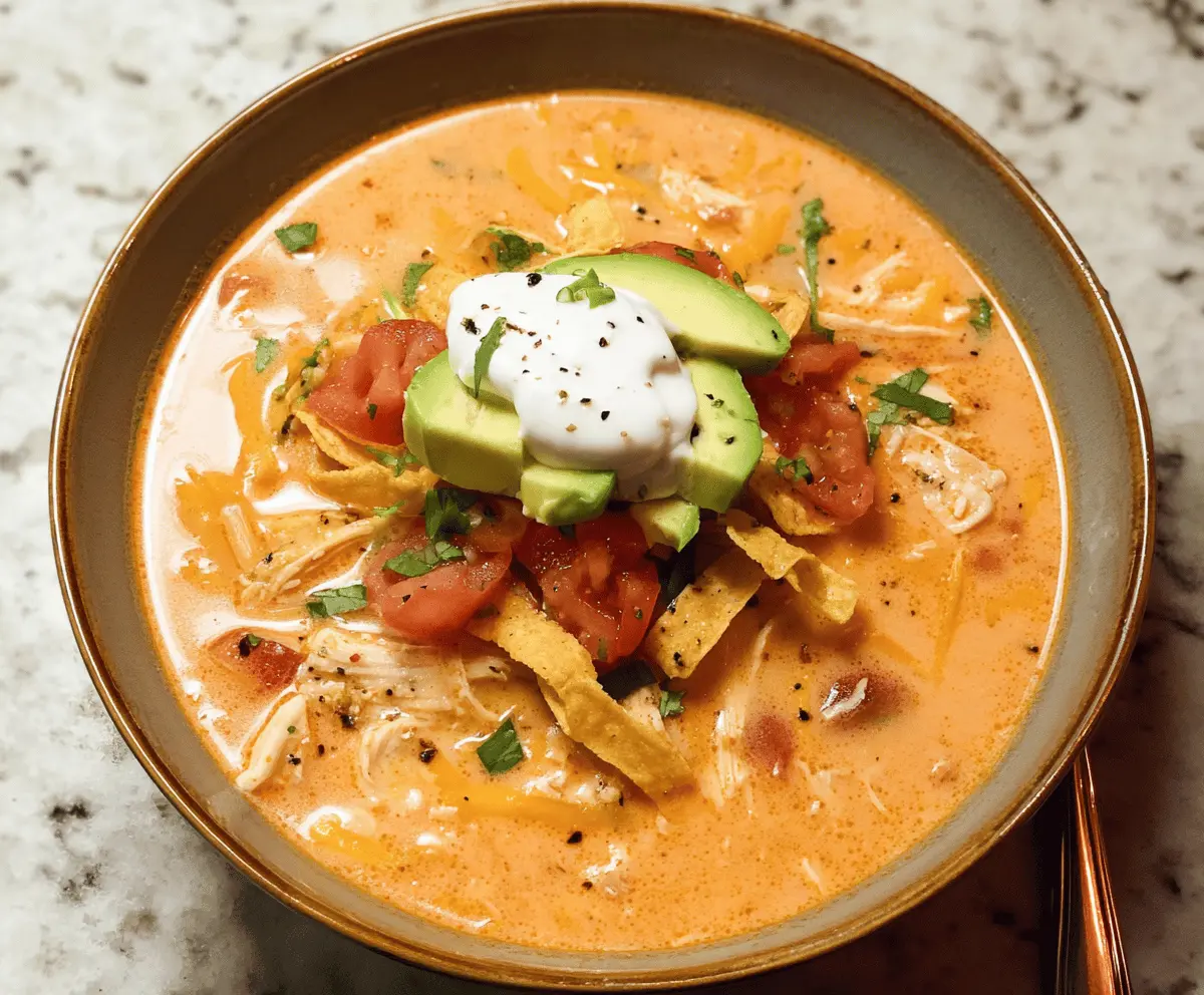 Creamy Chicken Tortilla Soup Recipe