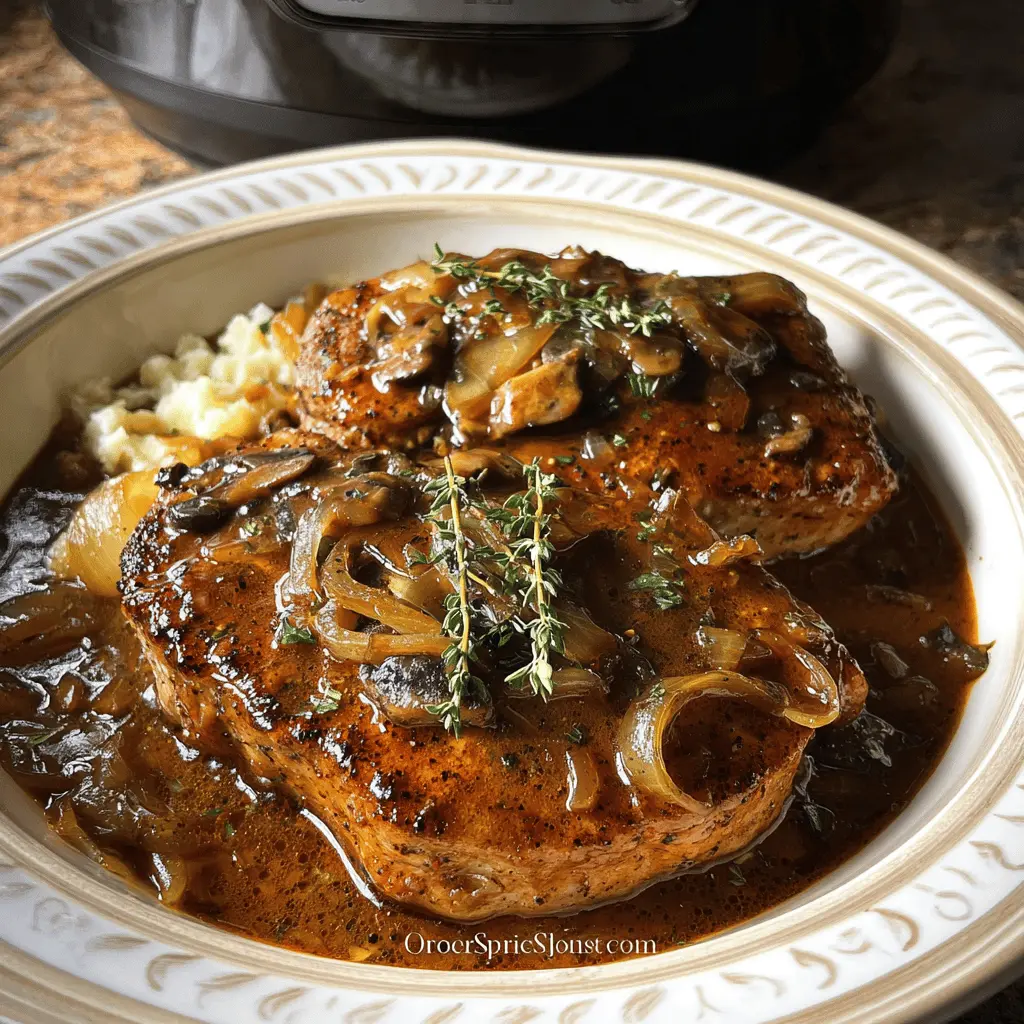 Easy Crock Pot Smothered Pork Chops Recipe