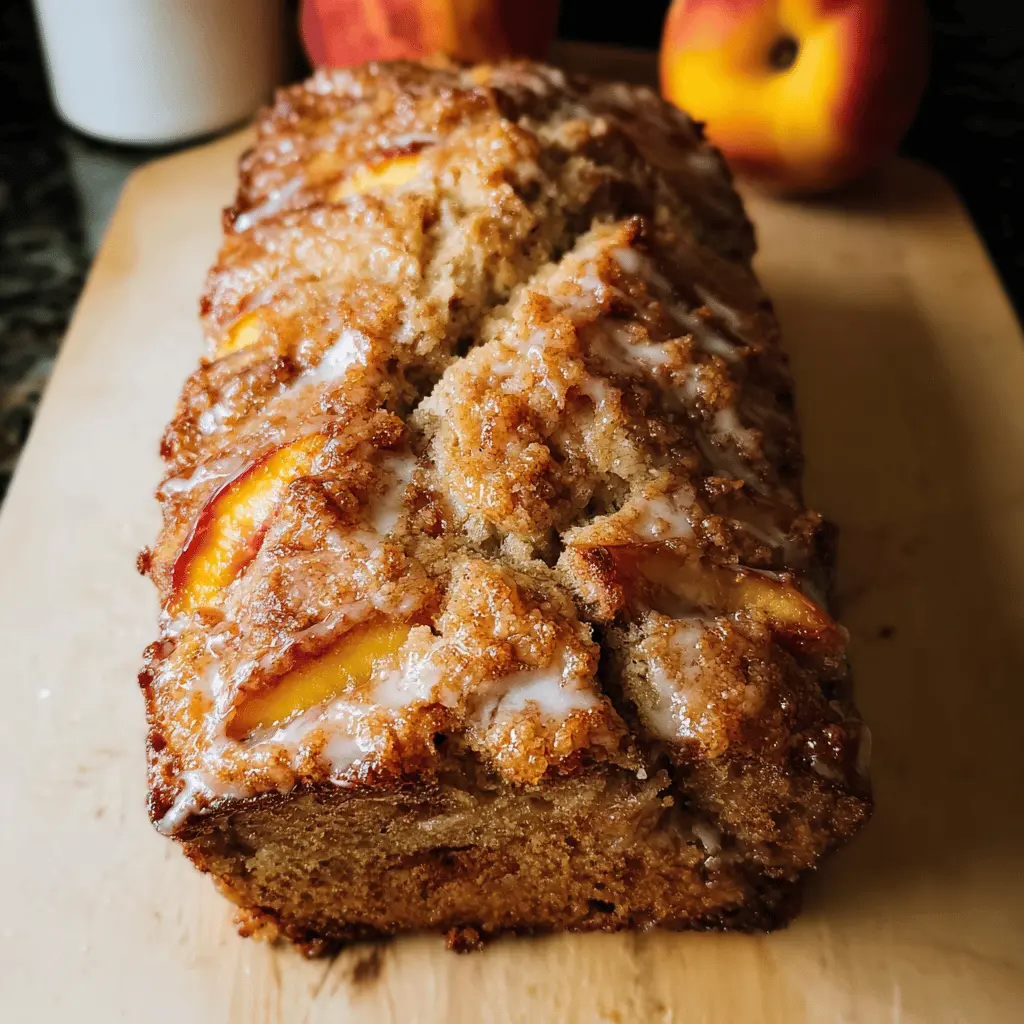 Easy Cinnamon Peach Bread Recipe for Summer