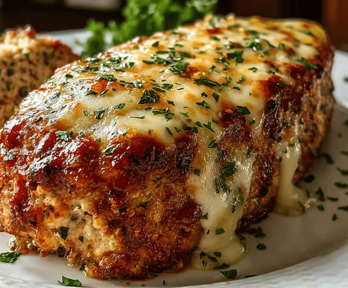 Garlic Parmesan Chicken Meatloaf That Melts in Your Mouth
