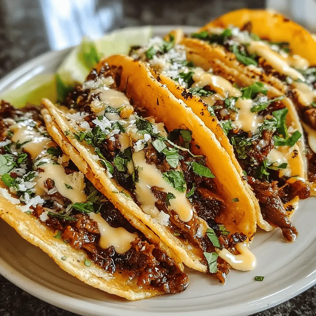 Garlic Butter Honey BBQ Beef Tacos Recipe