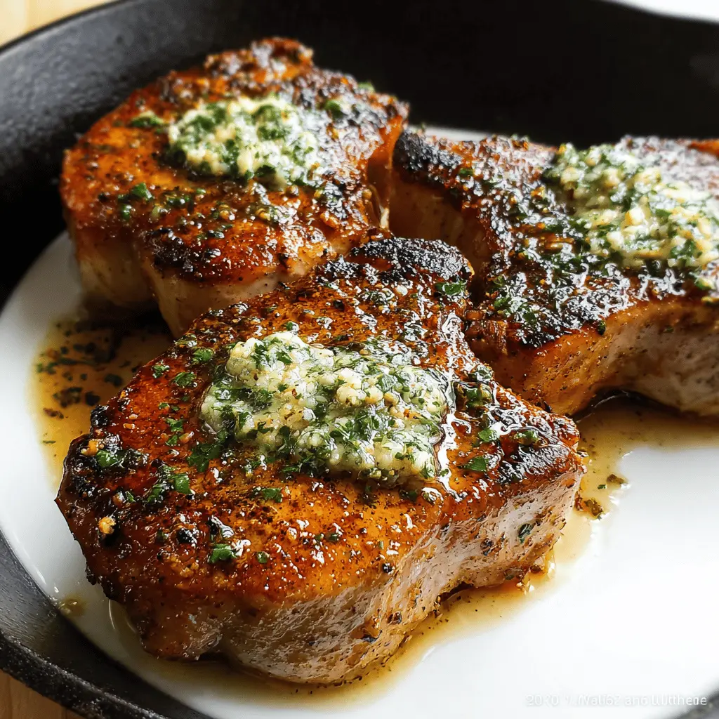 Garlic Butter Pan-Seared Pork Chops Recipe