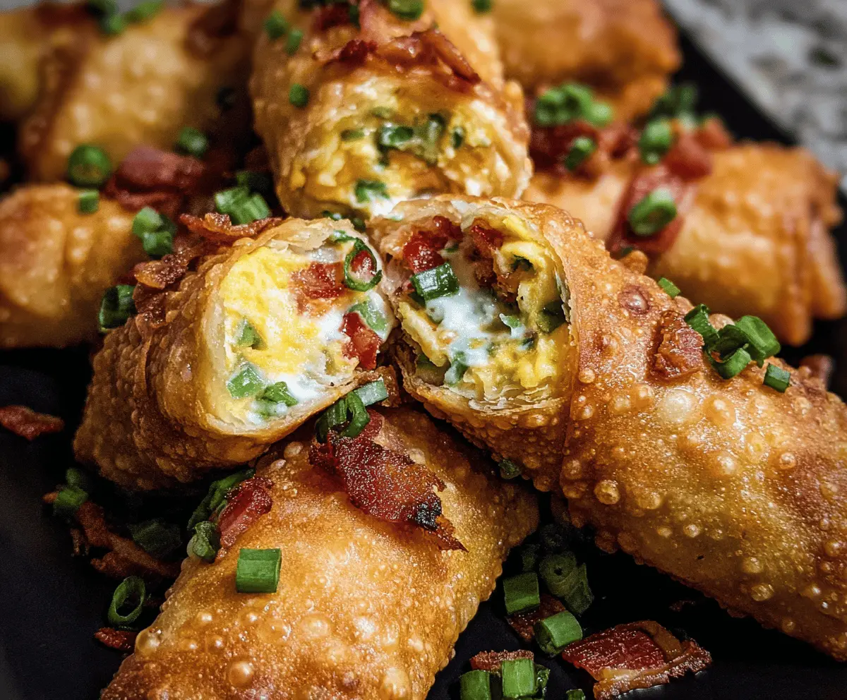 Crispy Bacon Jalapeño Popper Eggrolls Recipe