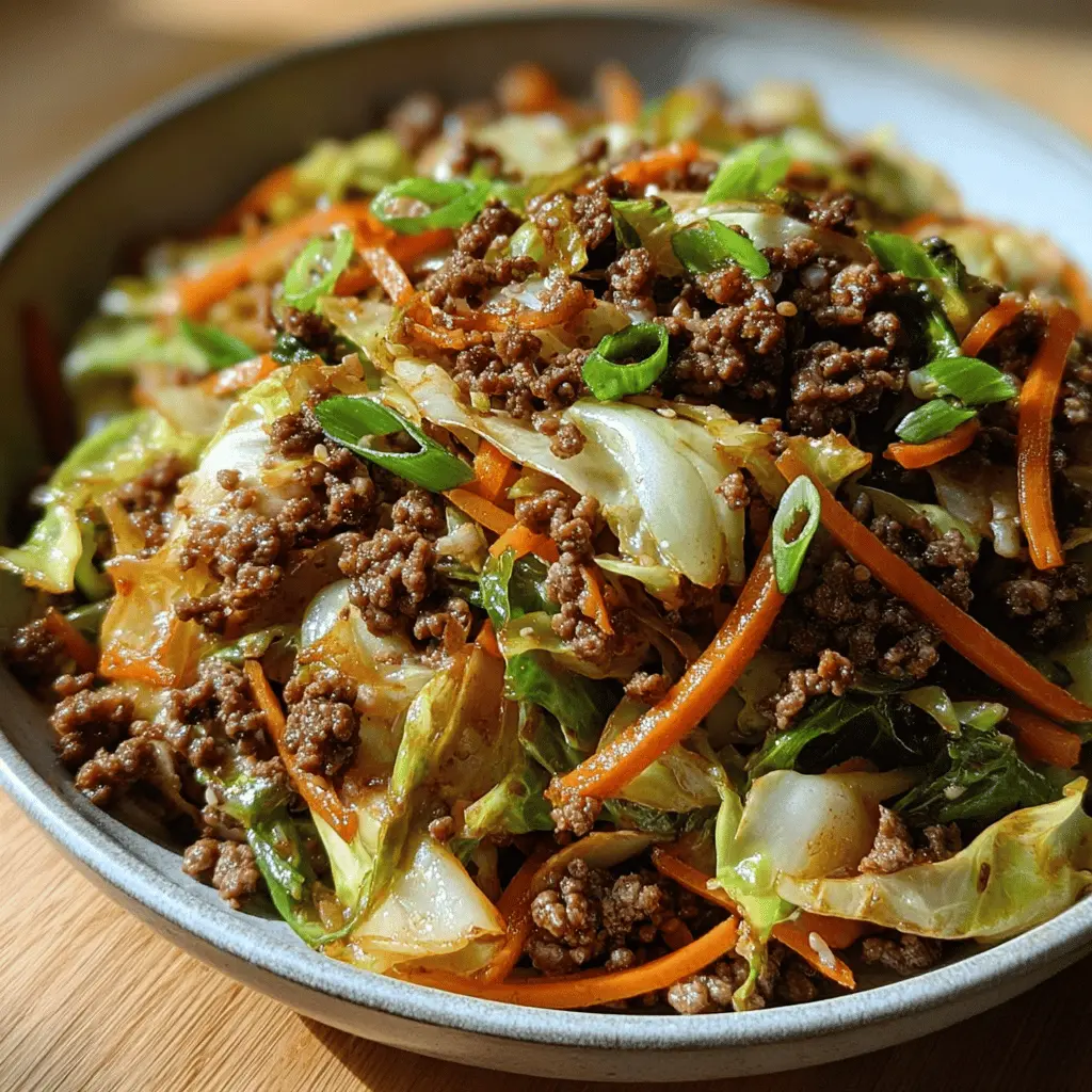 Healthy Chinese Beef and Cabbage Stir Fry Recipe