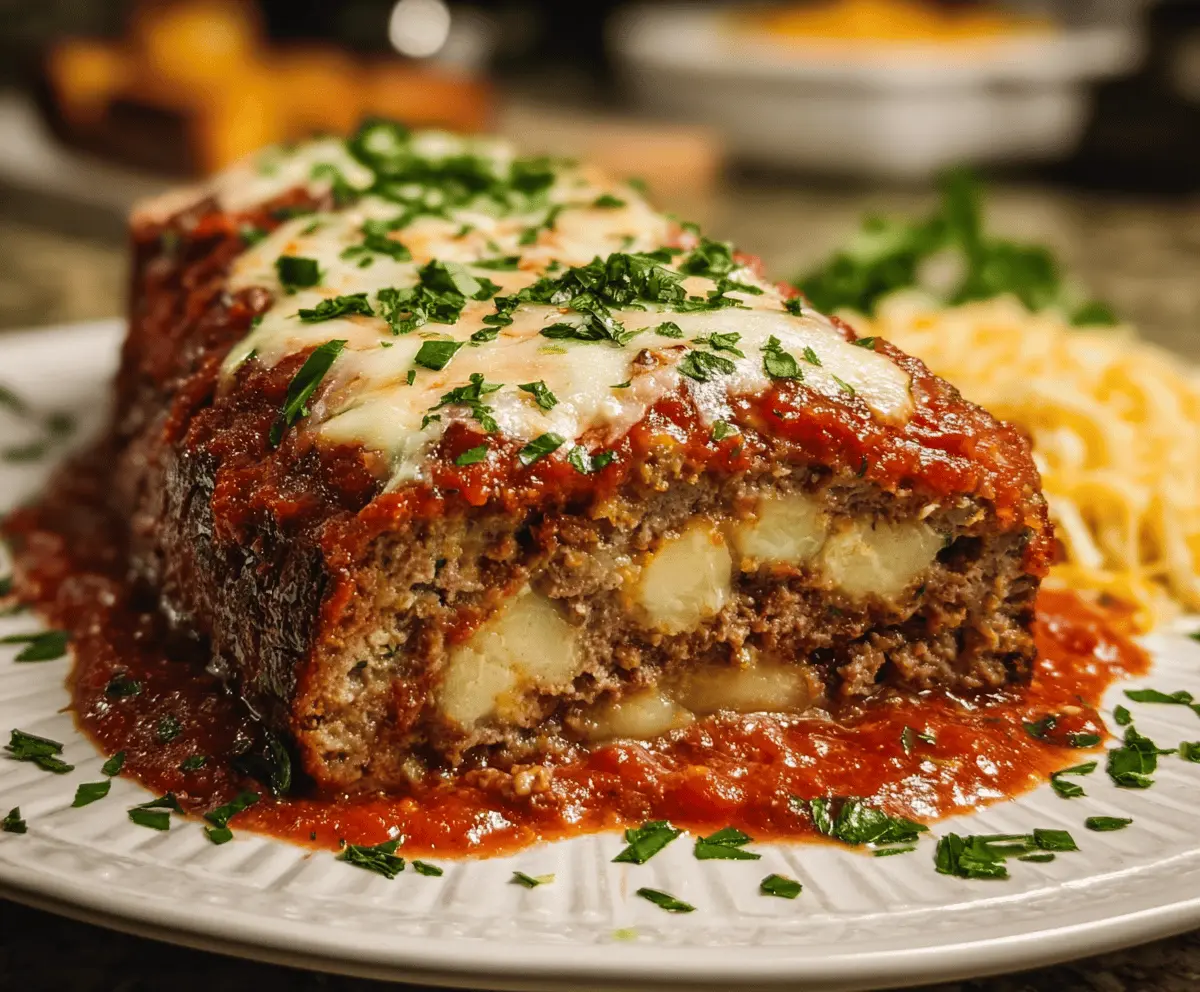Easy Stuffed Italian Meatloaf Recipe