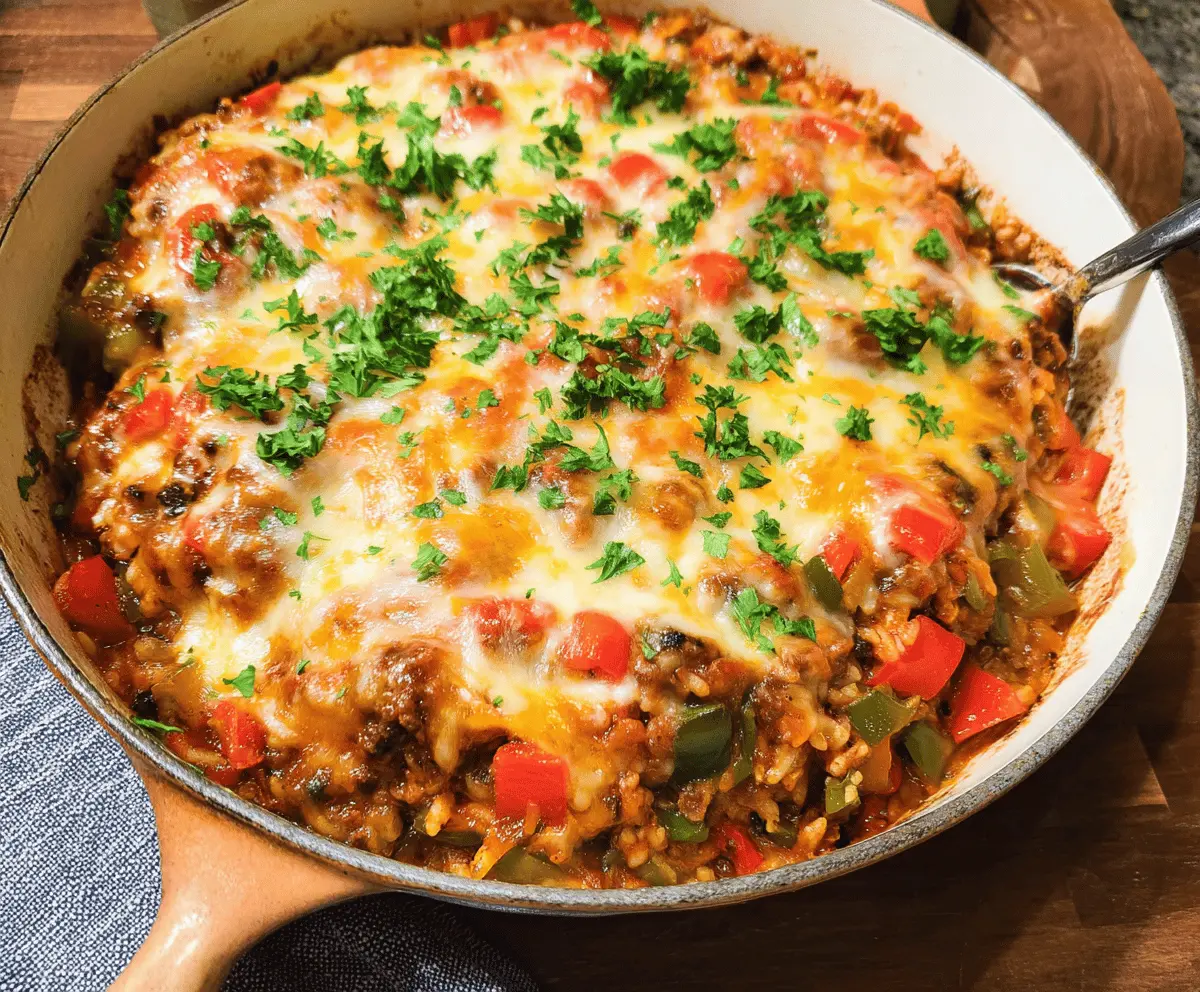 Easy Stuffed Pepper Casserole Recipe