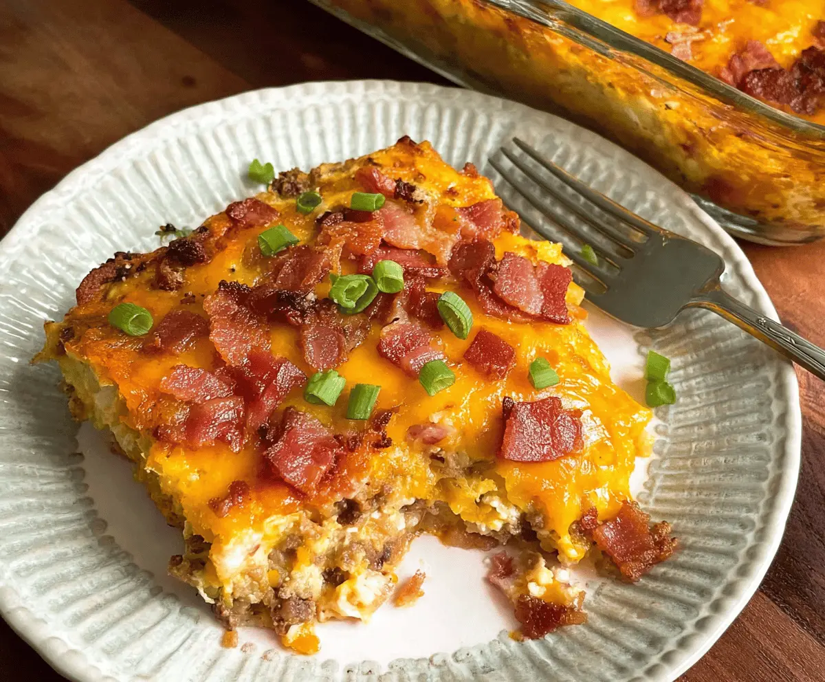 Easy Low-Carb Bacon Cheeseburger Casserole Recipe