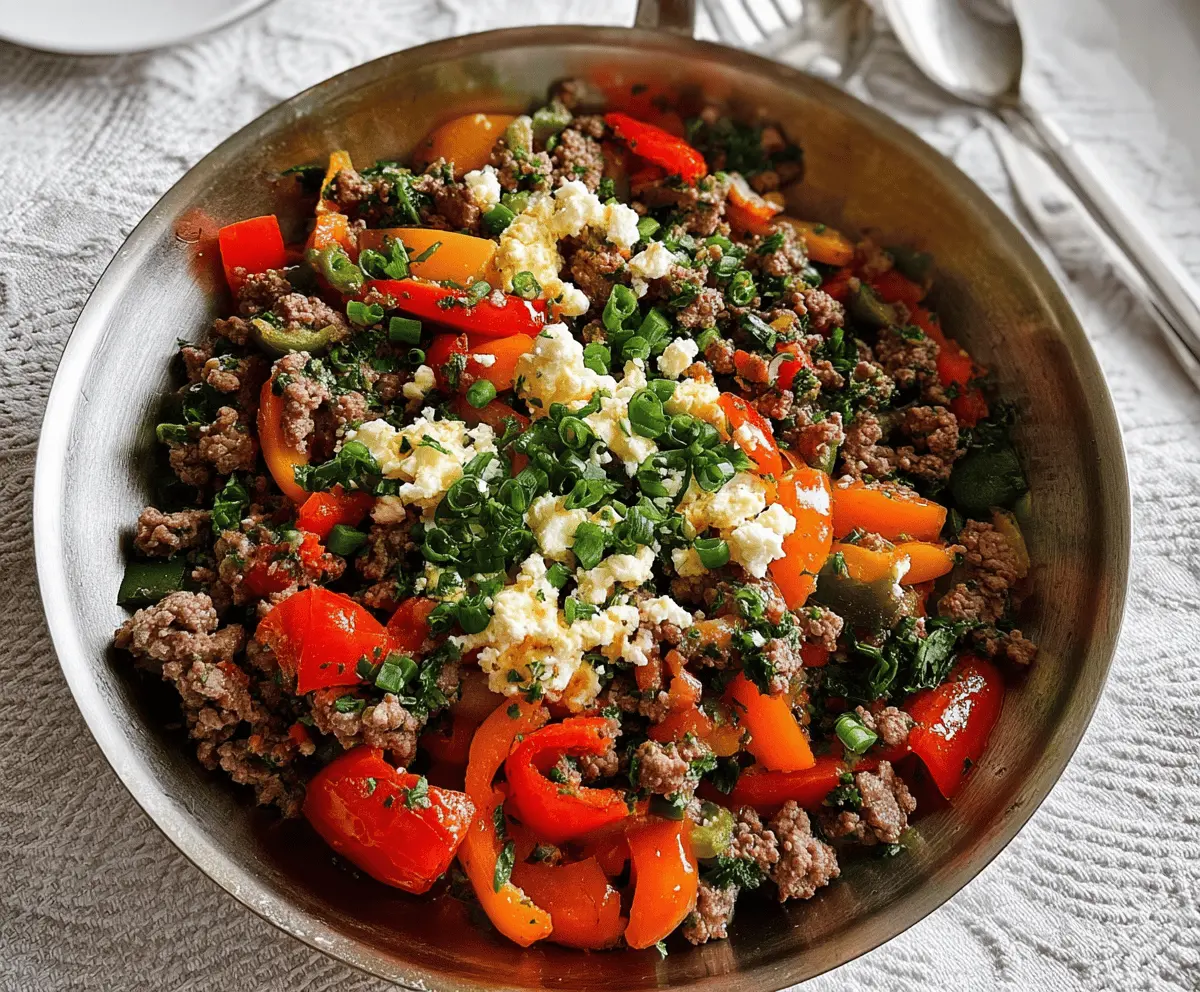 Easy Mediterranean Ground Beef Stir Fry For Quick Dinners