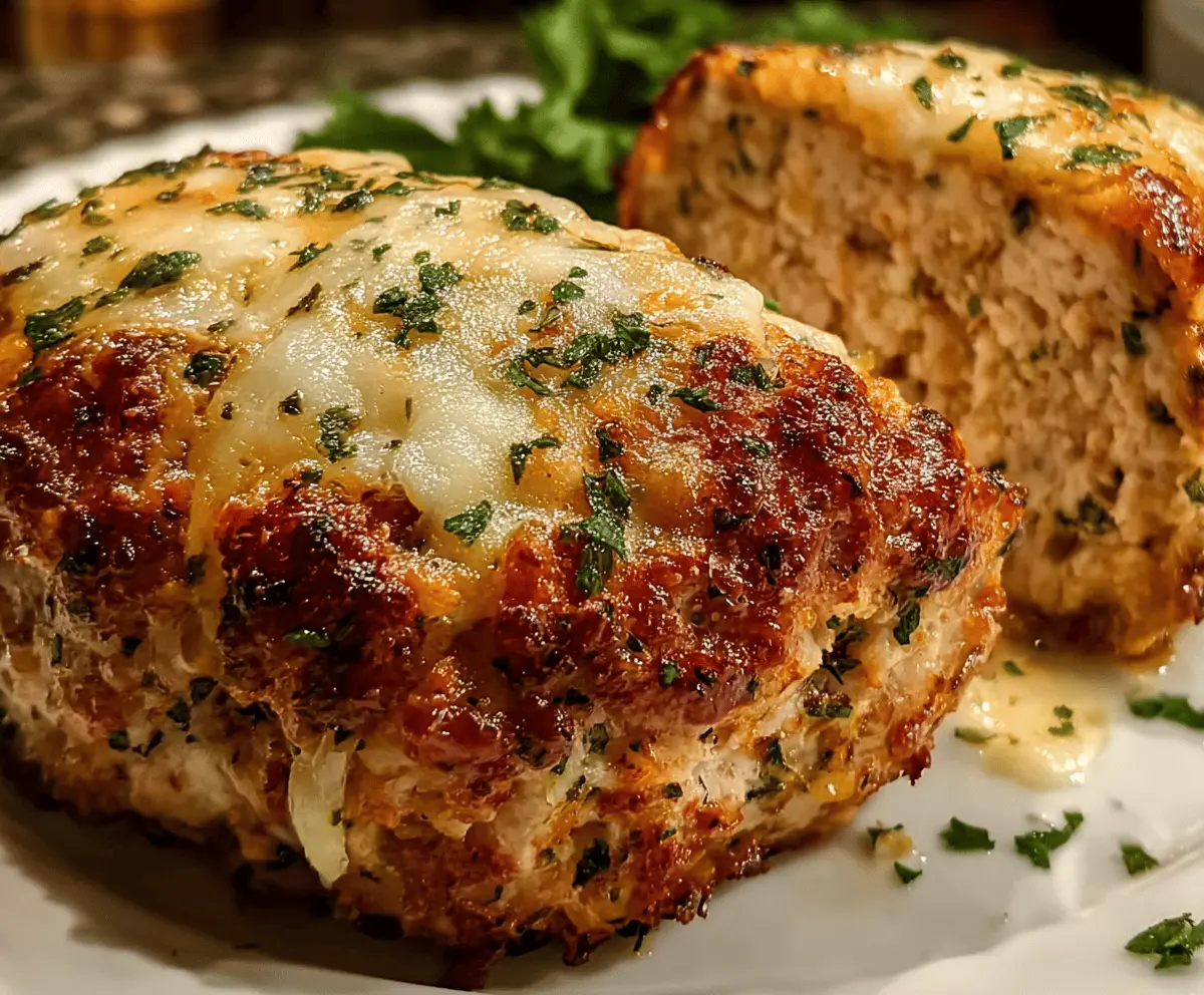 Garlic Parmesan Chicken Meatloaf Recipe