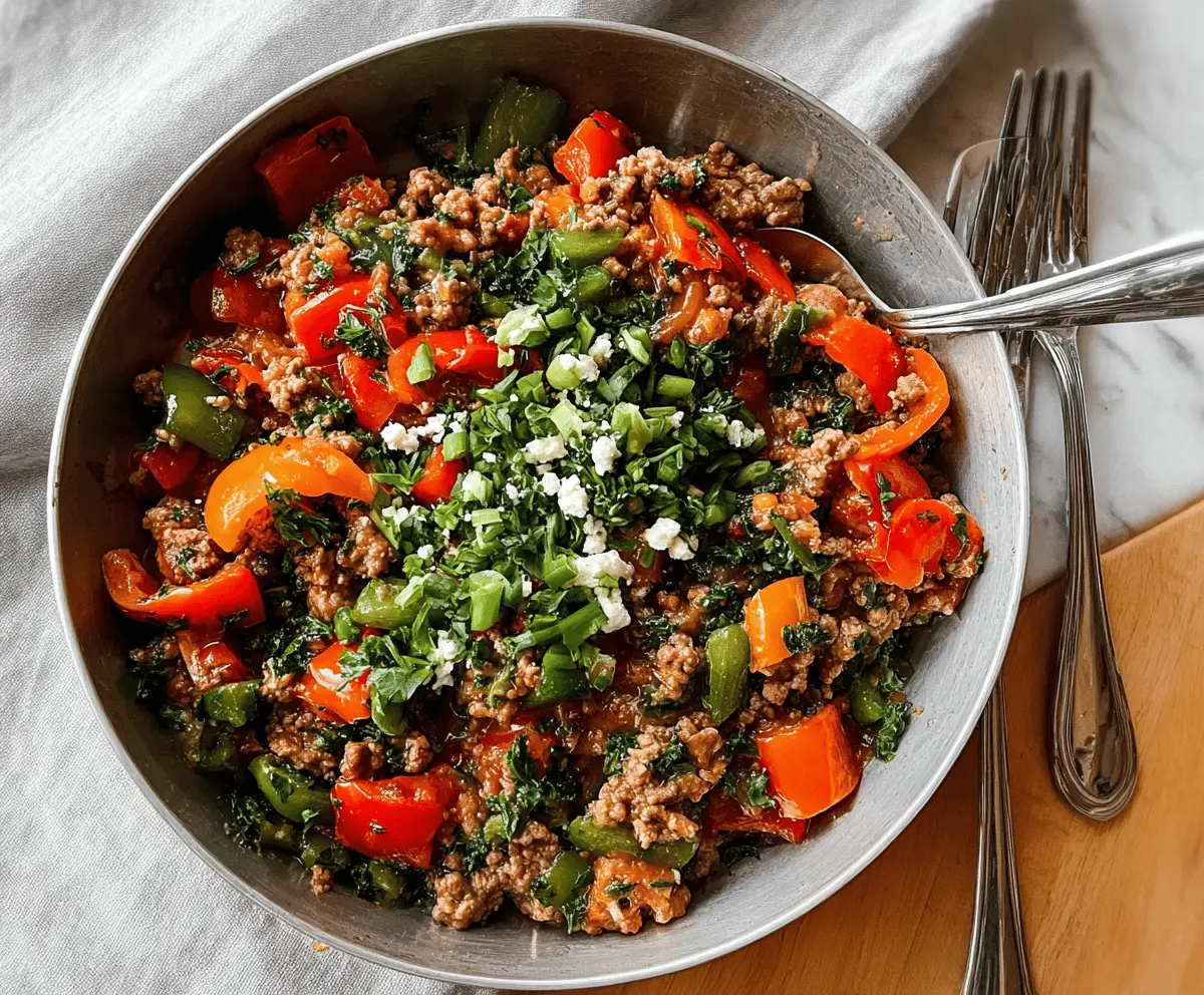 Easy Mediterranean Ground Beef Stir Fry Recipe