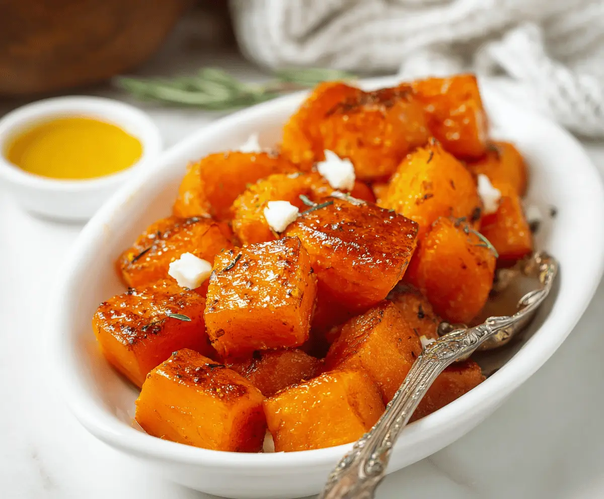 Baked Butternut Squash With Cinnamon Butter