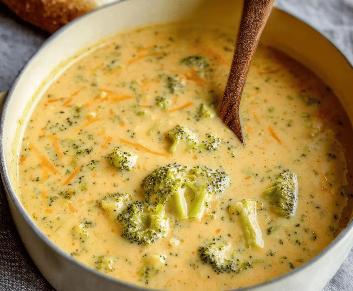Cheesy Broccoli Cheddar Soup