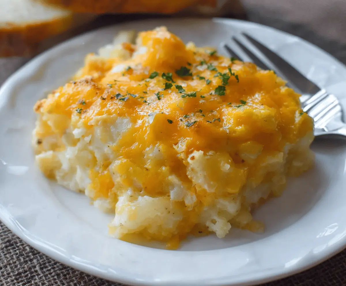 Crockpot Cheesy Potato Casserole