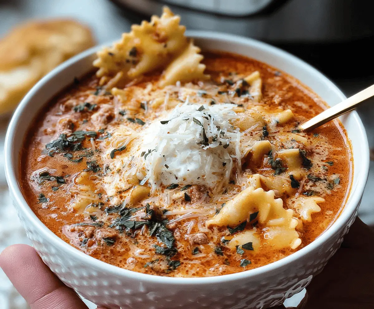 Instant Pot Lasagna Soup