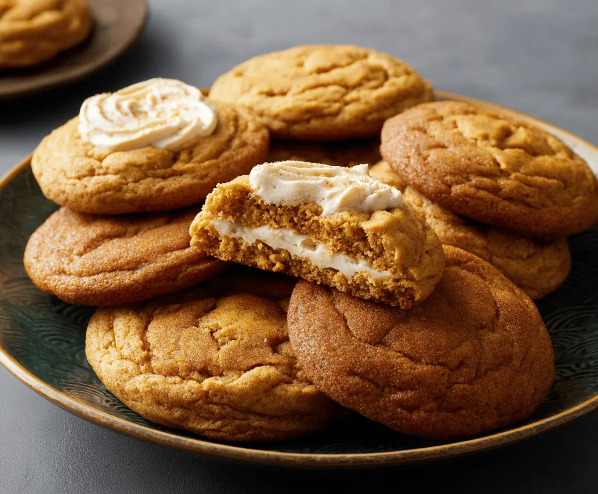 Pumpkin Cheesecake Cookies