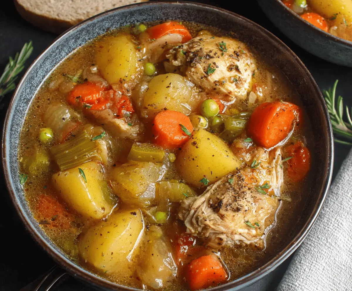 Slow Cooker Chicken Stew Recipe