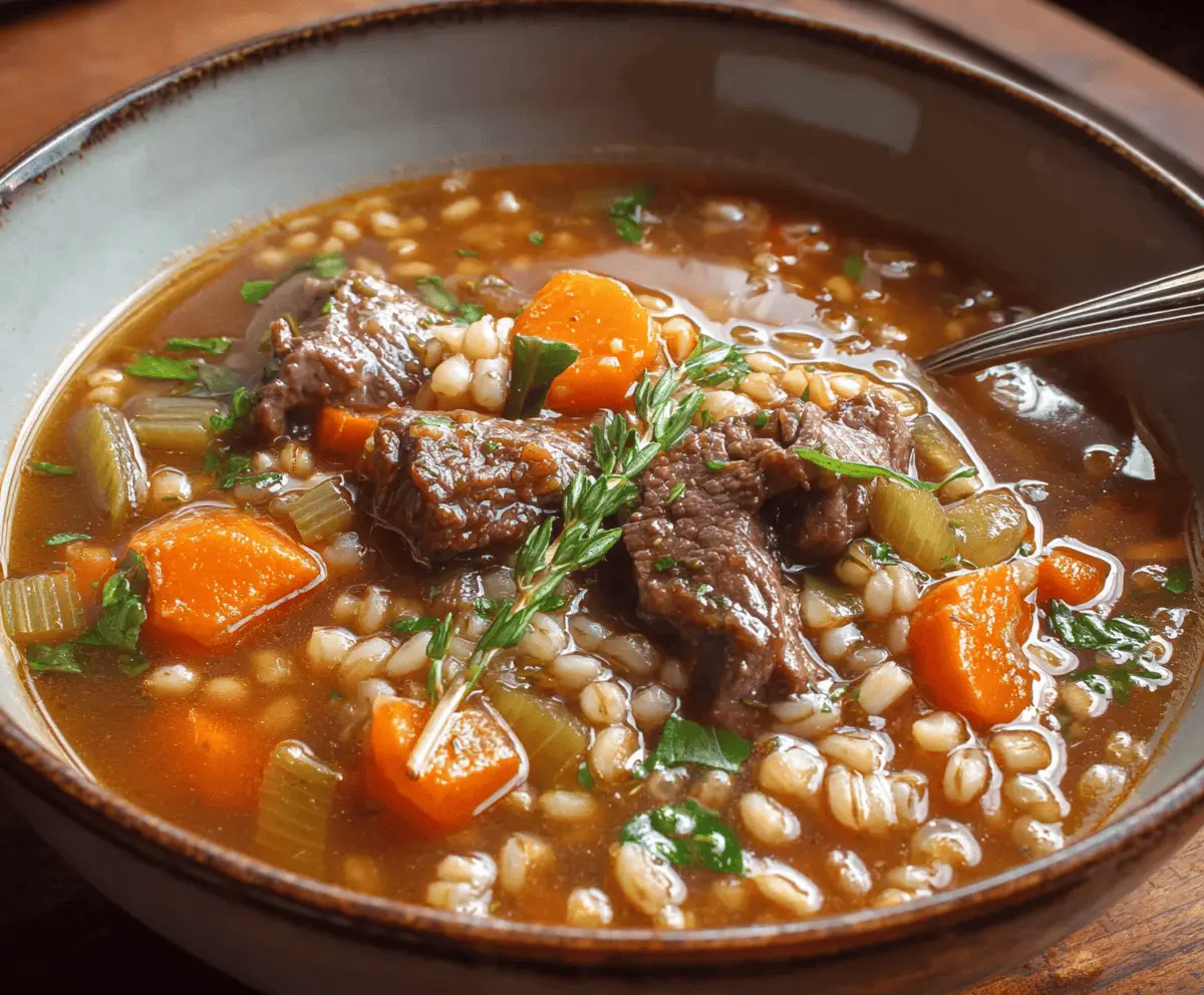 Beef and Barley Soup