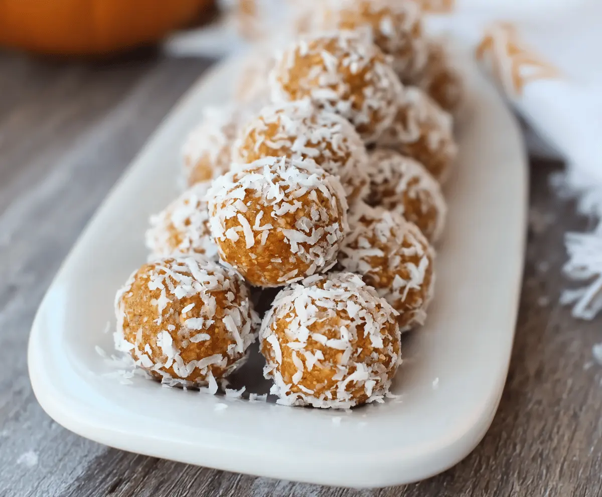 Coconut Pumpkin Protein Balls
