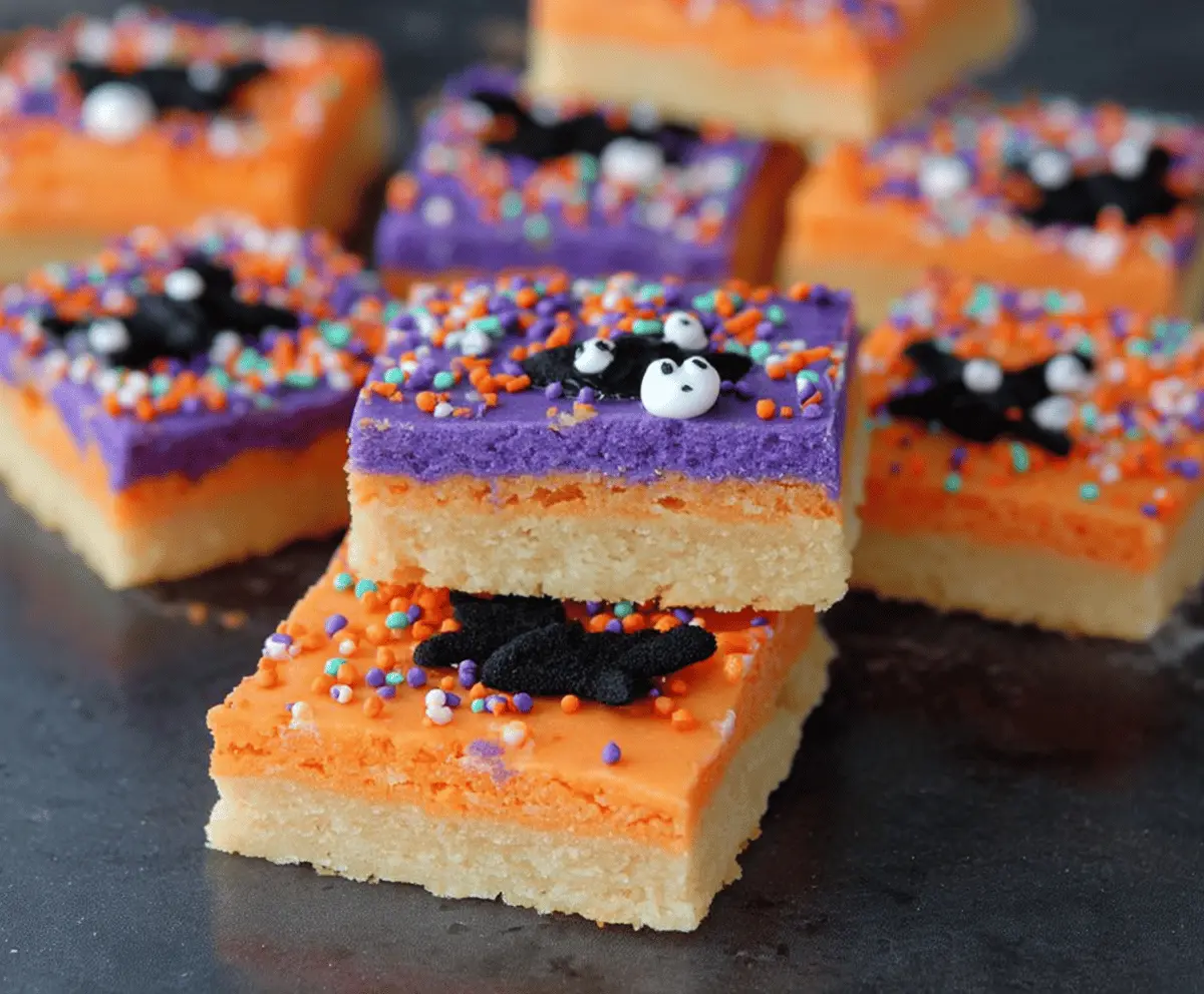 Halloween Sugar Cookie Bars