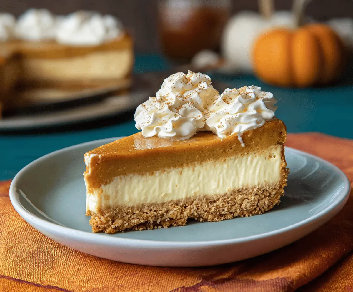 Pumpkin Pie Cheesecake