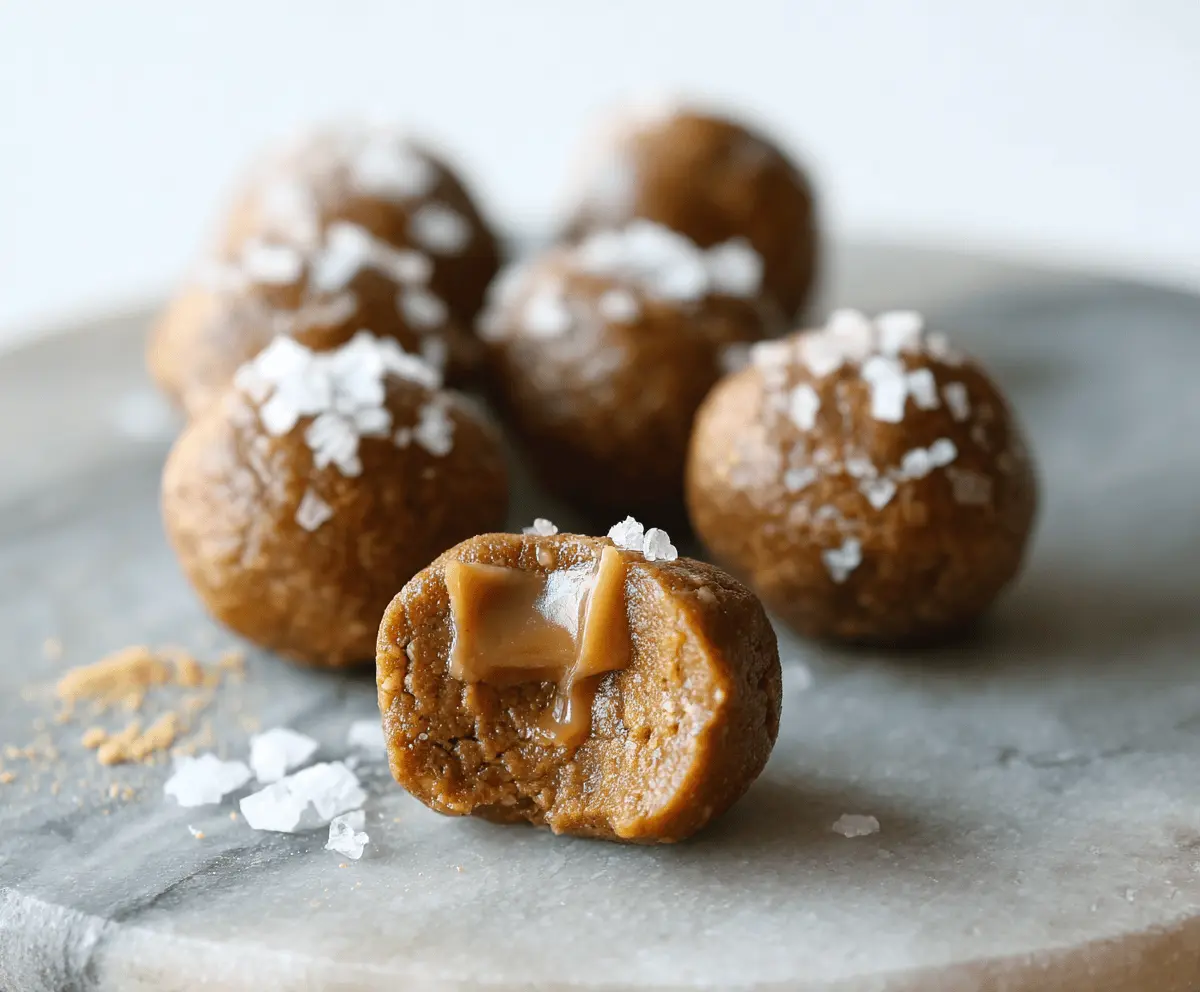 Salted Caramel Pumpkin Protein Balls