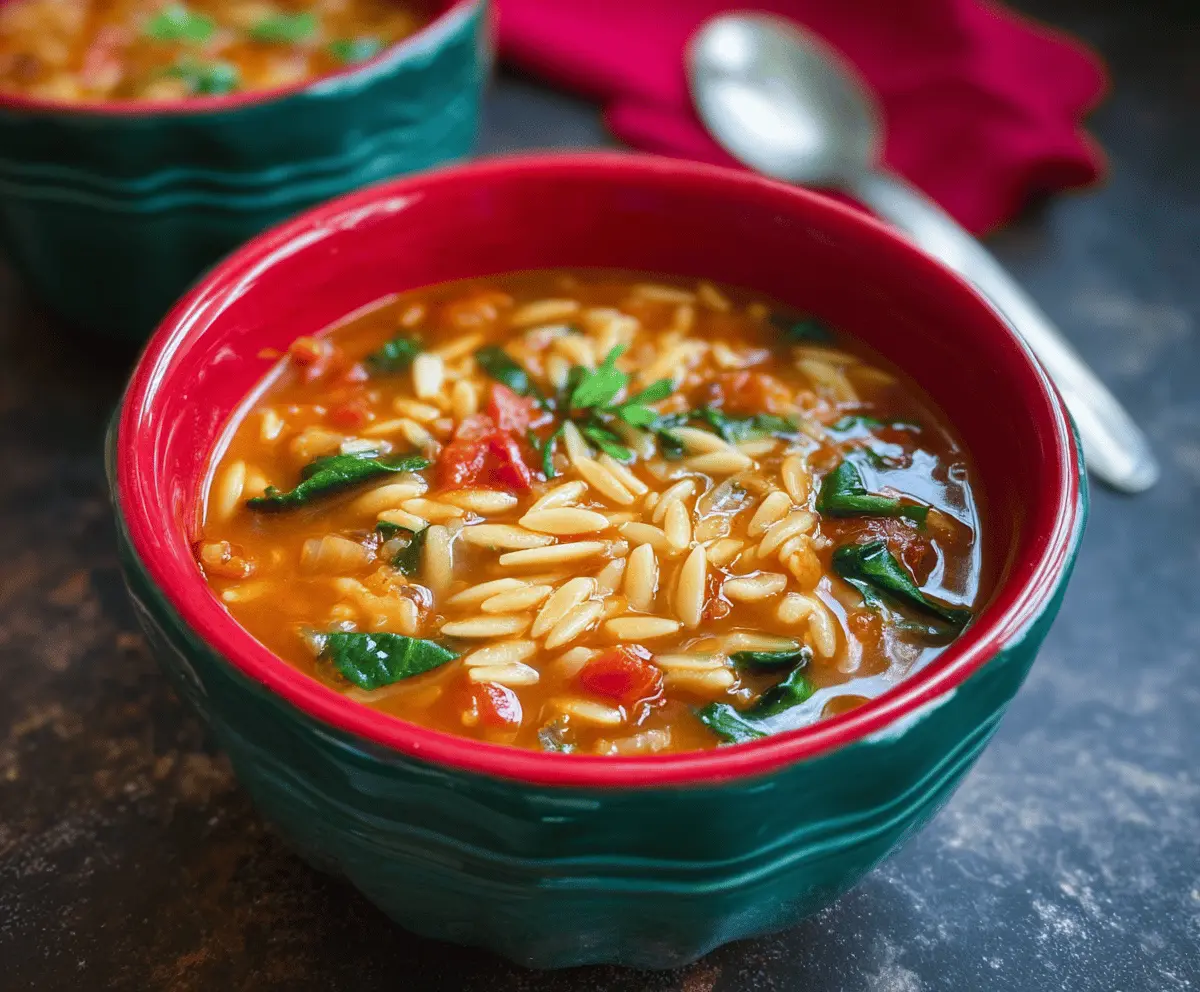 Vegetable Orzo Soup