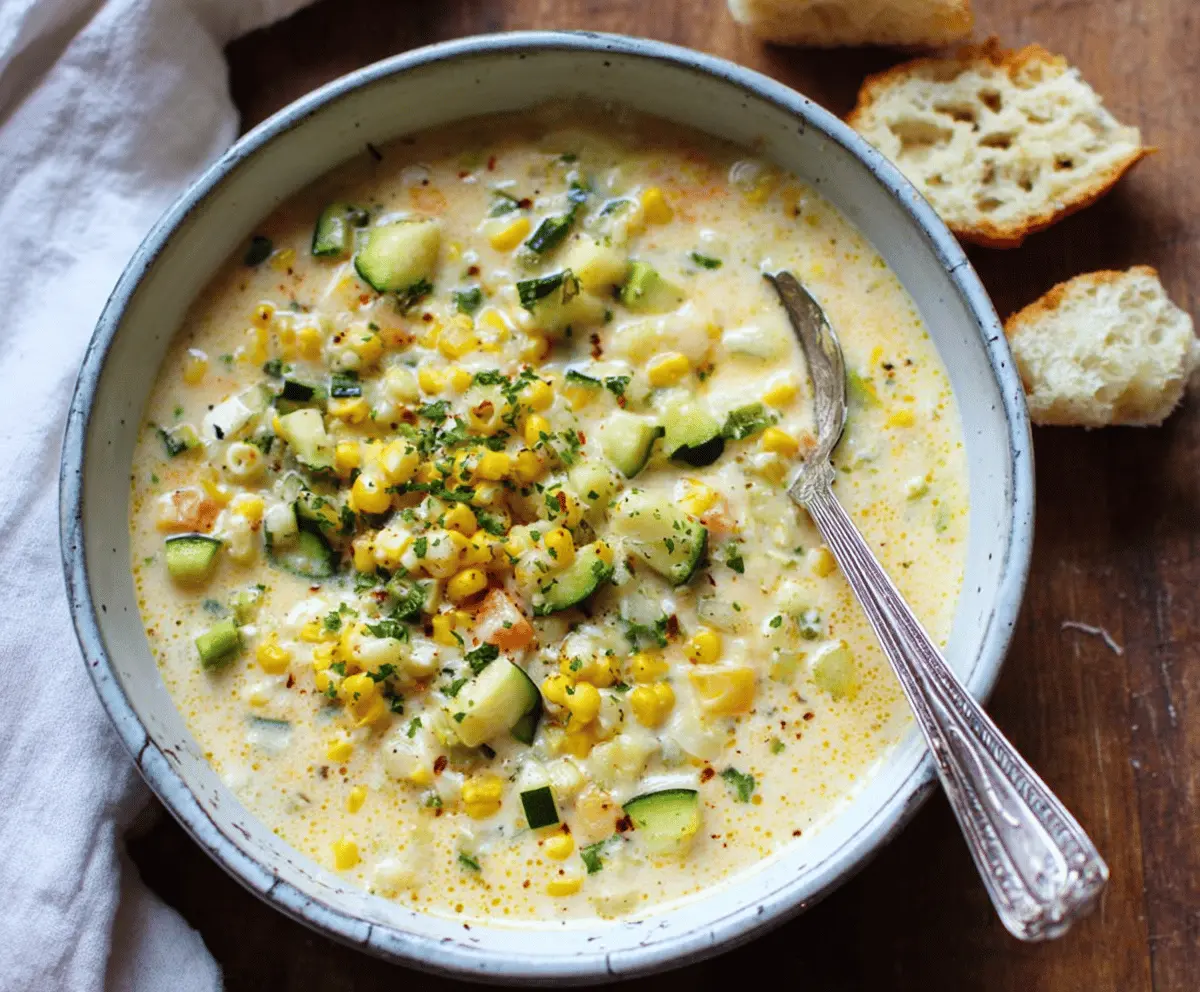 Zucchini Corn Chowder
