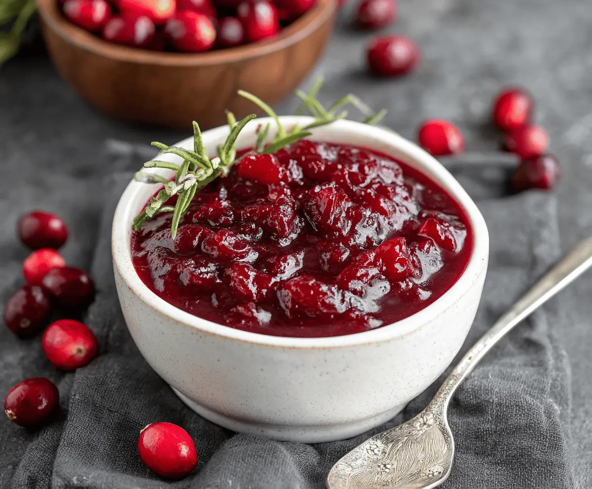 Cranberry Ginger Sauce