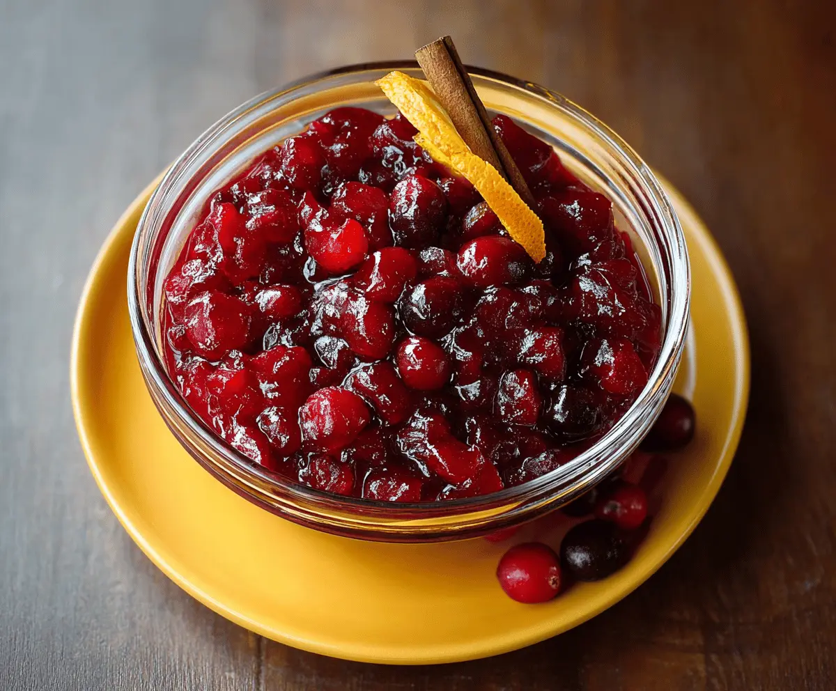 Orange Cinnamon Cranberry Sauce
