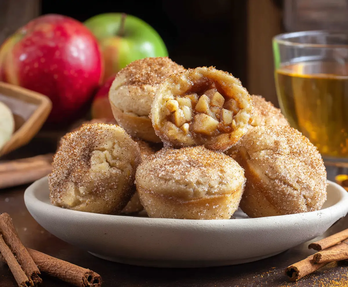 Delicious Apple Pie Bites with flaky crust and cinnamon-spiced apple filling.