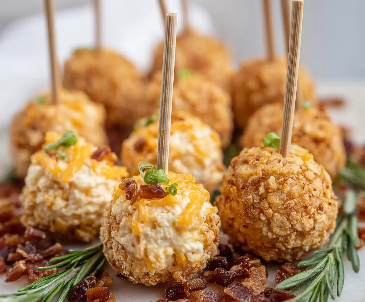 Delicious Mini Cheeseball Bites served as an appetizer for parties