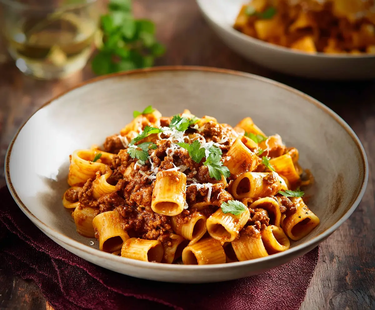 Delicious Mexican pasta dish featuring colorful ingredients and spicy flavors