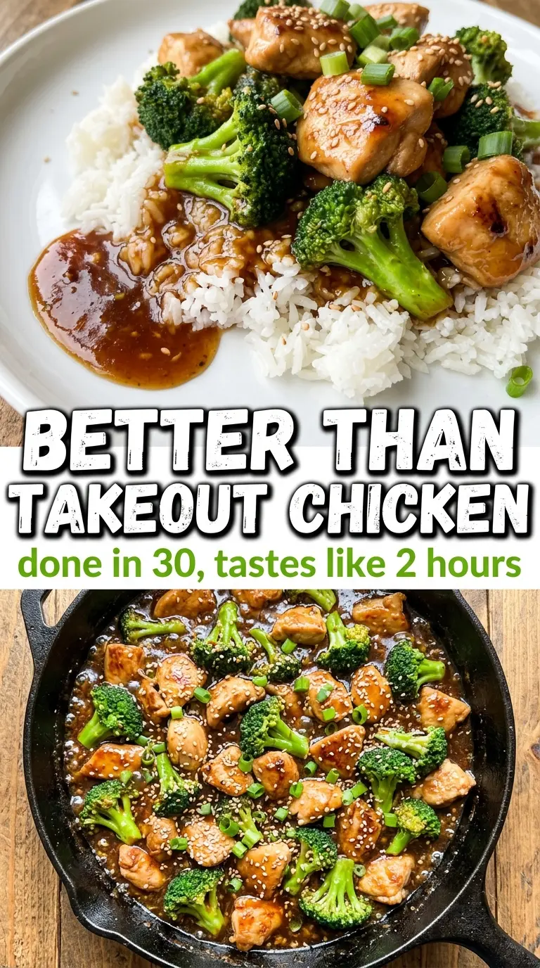 30-Minute Chicken and Broccoli glossy soy-garlic, takeout-style, weeknight stir fry