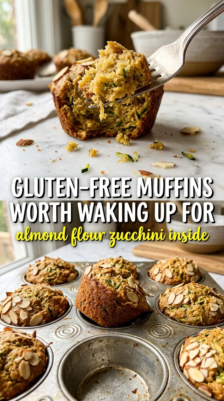 Almond Flour Zucchini Muffins moist nutty
