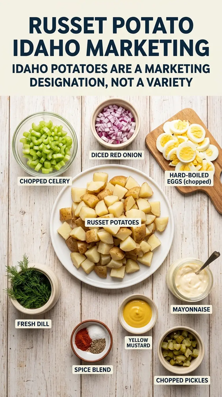 American Russet Potato Salad creamy classic
