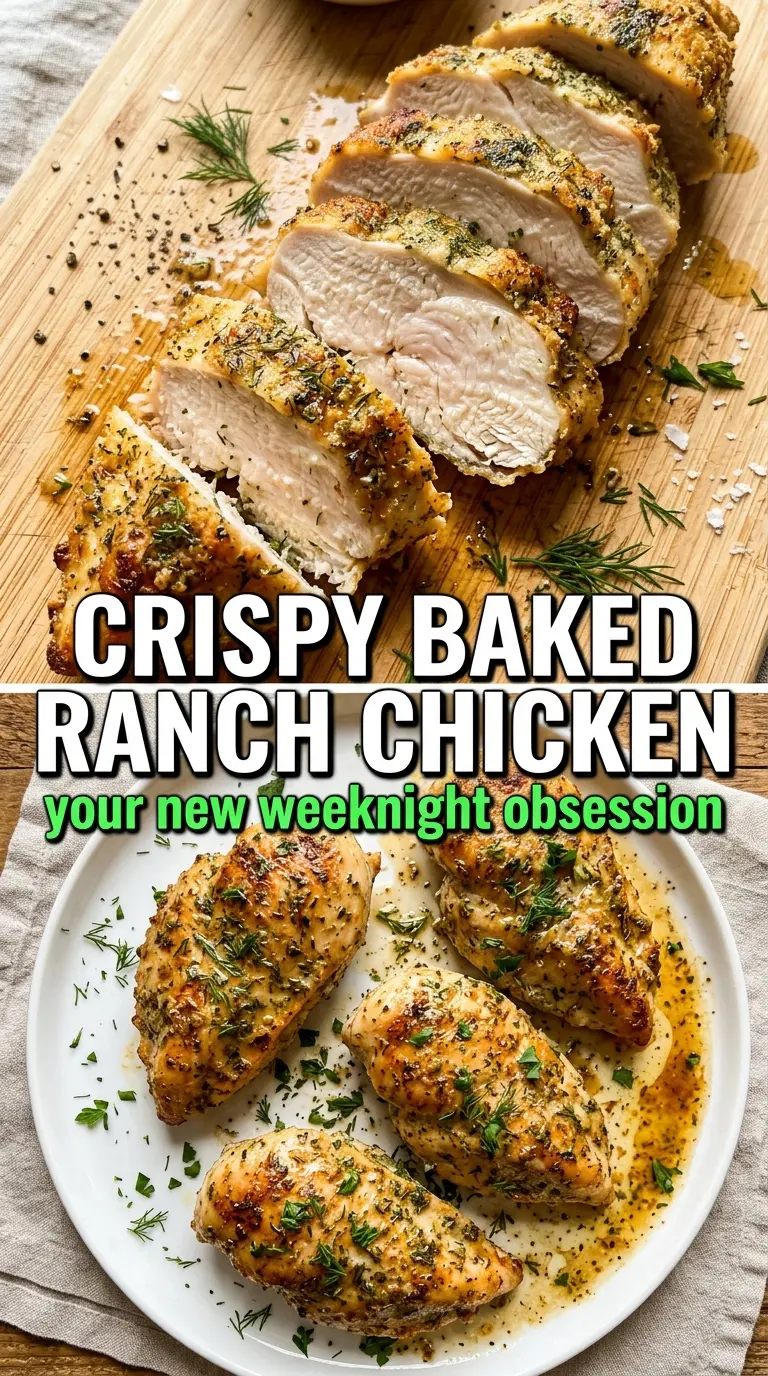 Baked chicken with sauce on a plate