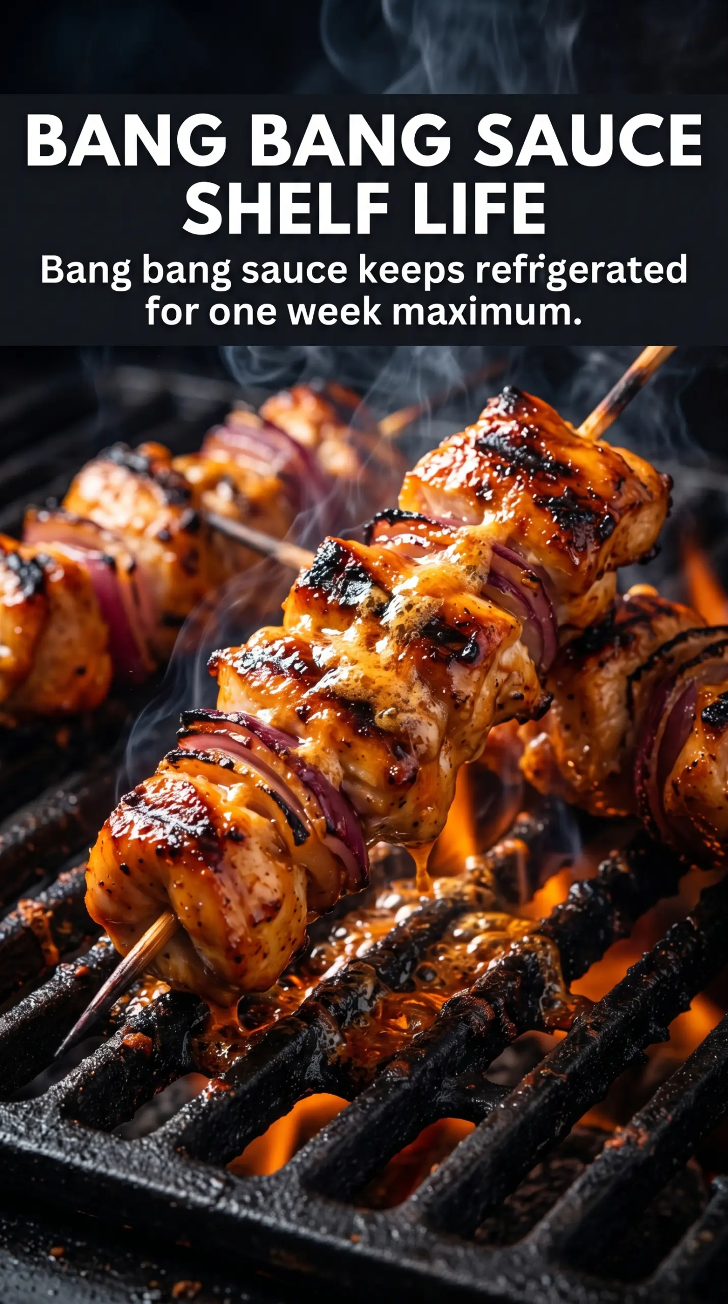 Bang Bang Chicken Kabobs smoky creamy spicy