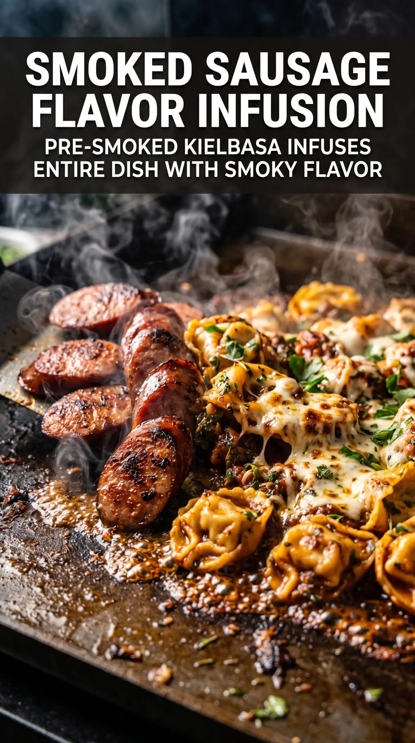 Browned kielbasa with crust
