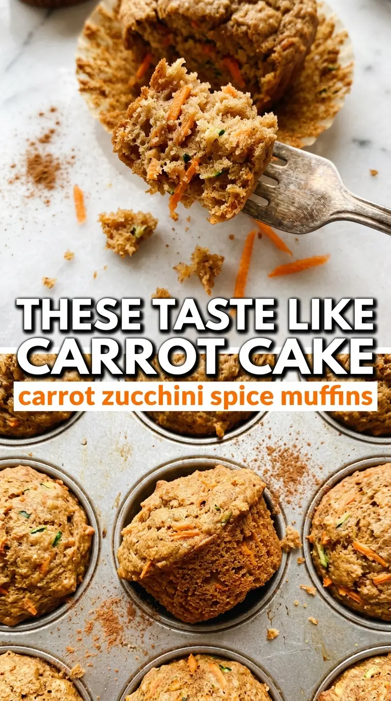 Carrot zucchini spice muffins warm spiced tender crumb