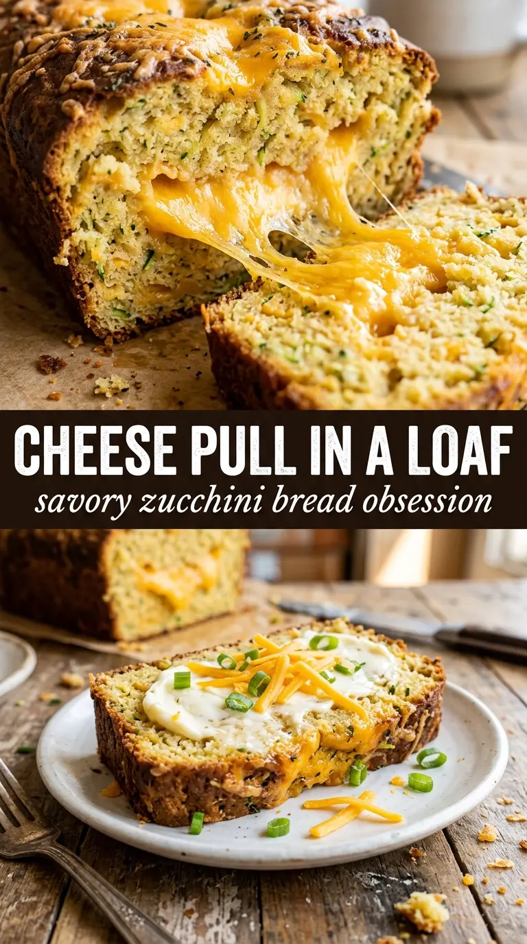 Cheddar Zucchini Bread savory cheesy loaf