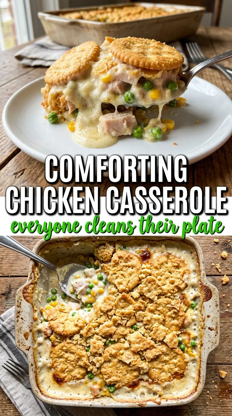 Chicken casserole creamy cheesy crunchy