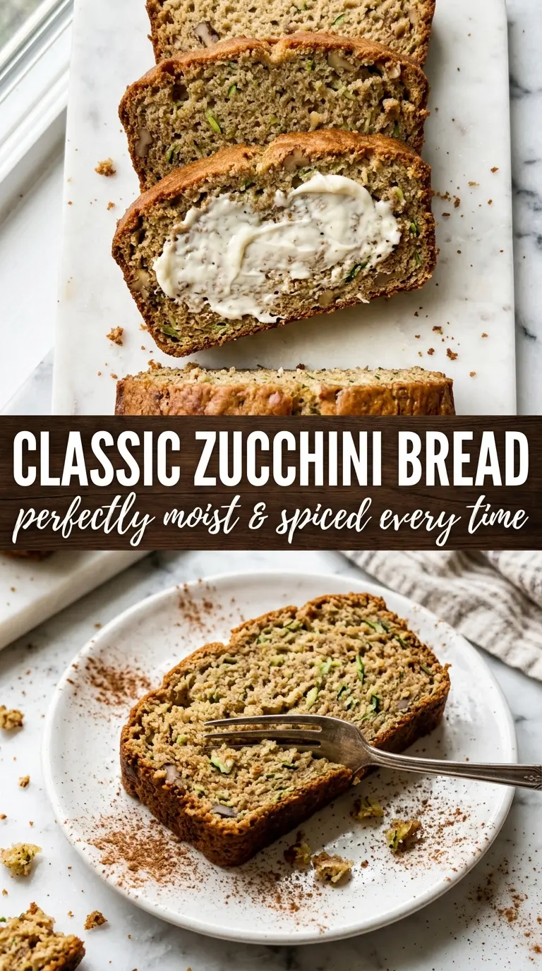 Classic Zucchini Bread golden, moist, cinnamon-spiced